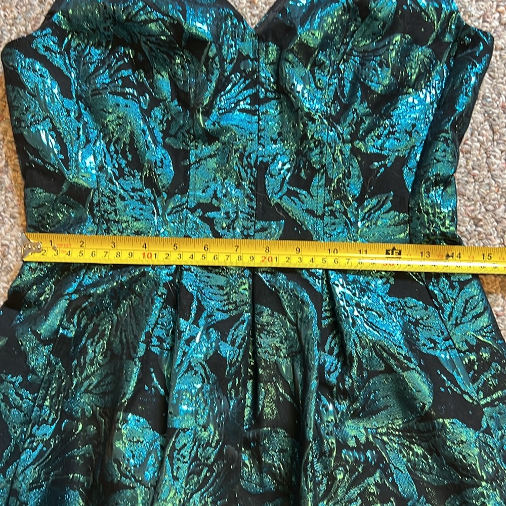 Nine West Teal And Black Dress-Size 2-NWT - Picture 7 of 8